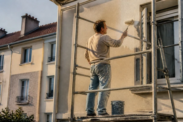 Peinture extérieure façade maison Garges-lès-Gonesse
